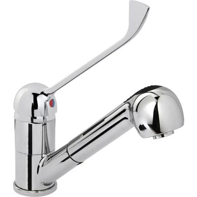 Hendi 810255 Küchenarmatur - Edelstahl, Drehbarer Auslauf, 150 cm Schlauch Hendi 810255 Küchenarmatur - Edelstahl, Drehbarer Auslauf, 150 cm Schlauch