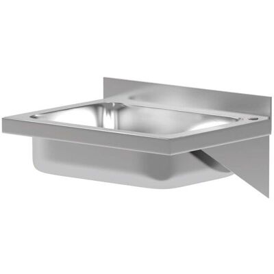 Hendi Stainless Steel Wall-mounted Sink - 400x295mm Hendi Stainless Steel Wall-mounted Sink - 400x295mm
