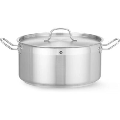 Cocotte en acier inoxydable 12L Hendi - Fond sandwich Cocotte en acier inoxydable 12L Hendi - Fond sandwich