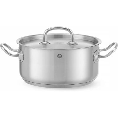 Hendi 836019 Casserole en acier inoxydable - 3L - Compatible induction Hendi 836019 Casserole en acier inoxydable - 3L - Compatible induction
