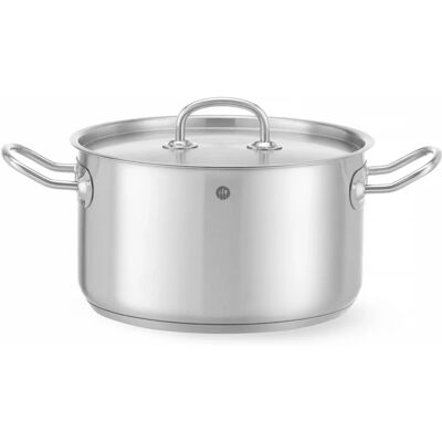 Casserole en Acier Inoxydable Hendi 836309 - 5,5L, Compatible Induction Casserole en Acier Inoxydable Hendi 836309 - 5,5L, Compatible Induction