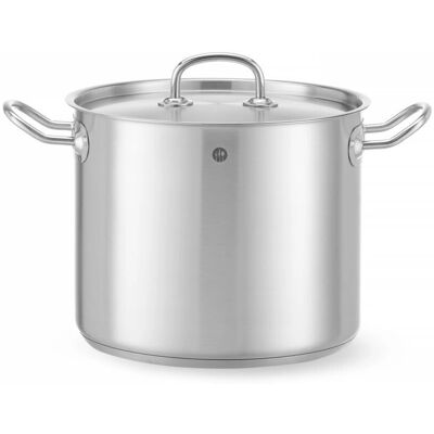 Casserole en acier inoxydable 9L Hendi - Fond en sandwich à impact - Compatible induction Casserole en acier inoxydable 9L Hendi - Fond en sandwich à impact - Compatible induction