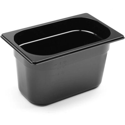 Hendi Schwarzer GN Lebensmittelbehälter 1/4 - Food Container Hendi Schwarzer GN Lebensmittelbehälter 1/4 - Food Container