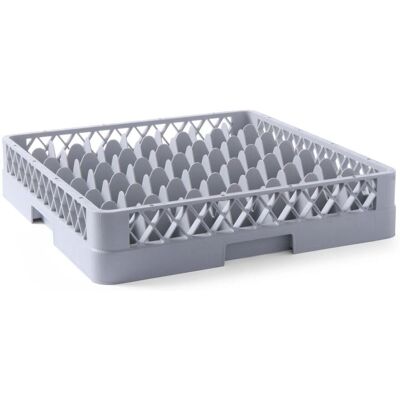 Rayon de rangement pour verres Hendi - 49 compartiments - Gris clair - 50x50x10.4 cm Rayon de rangement pour verres Hendi - 49 compartiments - Gris clair - 50x50x10.4 cm