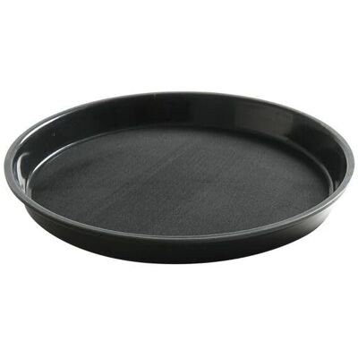Plateau de Service Rond Hendi - Bord Élevé - 320mm - Noir Plateau de Service Rond Hendi - Bord Élevé - 320mm - Noir