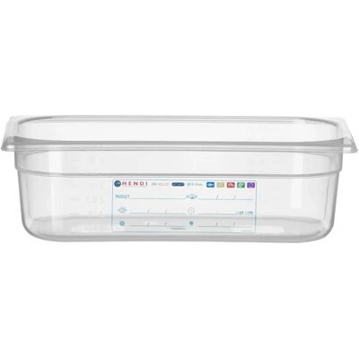 Hendi 880272 Matförvaringsbehållare - GN 1/3 4L Tätt Polypropylen Hendi 880272 Matförvaringsbehållare - GN 1/3 4L Tätt Polypropylen