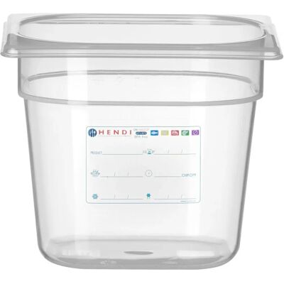 Hendi 880463 Élelmiszer tárolóedény - GN 1/6 - 2,4 L Hendi 880463 Élelmiszer tárolóedény - GN 1/6 - 2,4 L