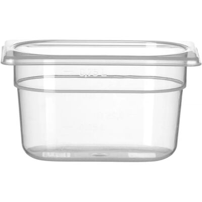 Contenant alimentaire Hendi GN 1/9 - Polypropylène - 1L - -40°C à 80°C Contenant alimentaire Hendi GN 1/9 - Polypropylène - 1L - -40°C à 80°C