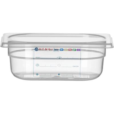 Hendi 880562 Conteneur de Rangement - 0,6L - Hermétique - Publicité Hendi 880562 Conteneur de Rangement - 0,6L - Hermétique - Publicité