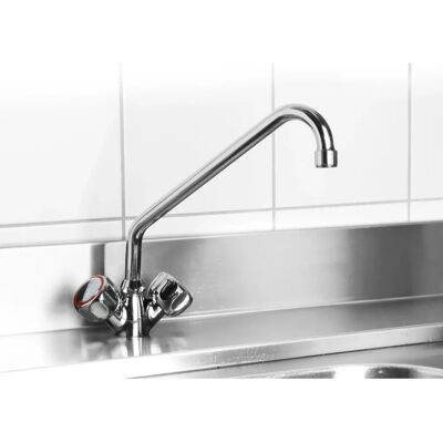 Robinet de Cuisine Hendi 970508 - Inox Durable, Bec Pivotant, Commandes Séparées - Publicité Robinet de Cuisine Hendi 970508 - Inox Durable, Bec Pivotant, Commandes Séparées - Publicité