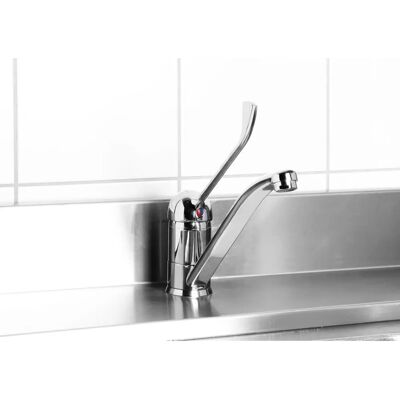 Hendi 970522 Küchenarmatur - Berührungsloser Wasserhahn, Langer Hebel Hendi 970522 Küchenarmatur - Berührungsloser Wasserhahn, Langer Hebel