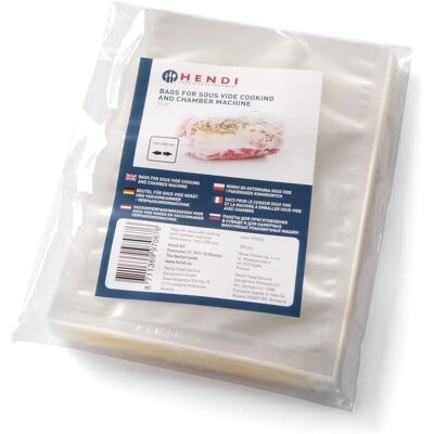 Hendi 970652 Tillagningspåse - Sous Vide 250x150mm - 100 st Hendi 970652 Tillagningspåse - Sous Vide 250x150mm - 100 st