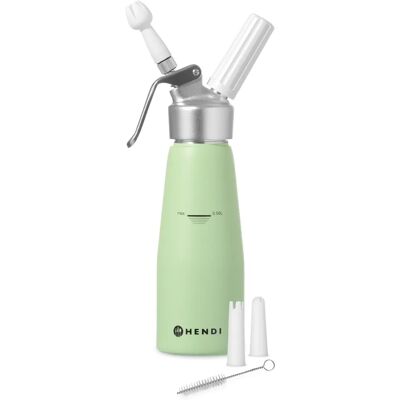 Espumador de Nata Hendi - 0,5L - Verde Pistacho - Uso Doméstico y Profesional Espumador de Nata Hendi - 0,5L - Verde Pistacho - Uso Doméstico y Profesional