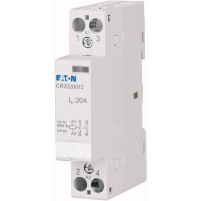 Eaton CR2020012 Kontaktor - 12V, 20A, 2 NO, DIN-Schiene Eaton CR2020012 Kontaktor - 12V, 20A, 2 NO, DIN-Schiene