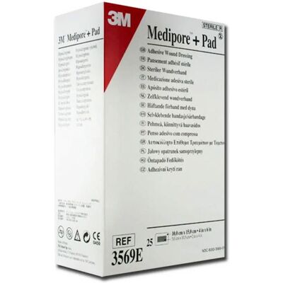 Compresse Absorbante à Faible Adhérence 3M Medipore - Pansement Médical Compresse Absorbante à Faible Adhérence 3M Medipore - Pansement Médical