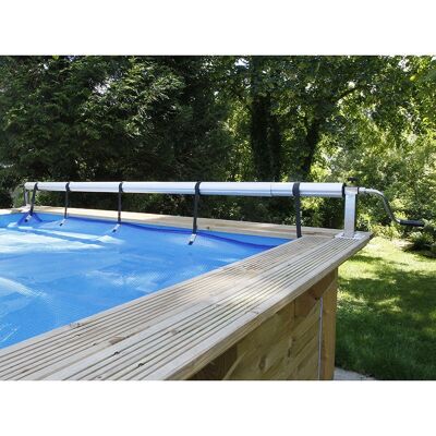 Enrouleur de bâches de piscine UBBINK Premium - Largeur ajustable jusqu’à 5,55 m - Publicité Enrouleur de bâches de piscine UBBINK Premium - Largeur ajustable jusqu’à 5,55 m - Publicité
