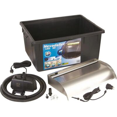 Ubbink Nevada Wasserfall-Set 60cm mit LED-Beleuchtung Ubbink Nevada Wasserfall-Set 60cm mit LED-Beleuchtung