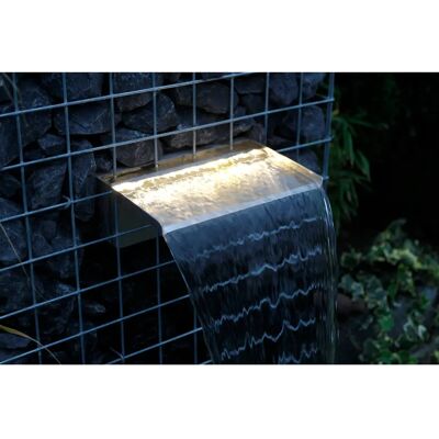 Ubbink Niagara Wasserfall 30cm Silber - Wand/Steininstallation Ubbink Niagara Wasserfall 30cm Silber - Wand/Steininstallation
