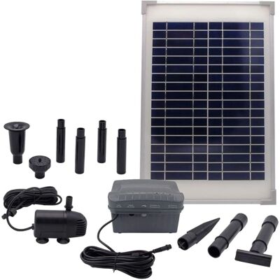 Ubbink SolarMax 600 Gartenteich-Brunnenpumpe-Set - Solar- und Akku, Höhenverstellbar Ubbink SolarMax 600 Gartenteich-Brunnenpumpe-Set - Solar- und Akku, Höhenverstellbar