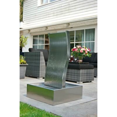 Ubbink Ubbink Genova Wasserbrunnen - Edelstahl - 60x60cm Ubbink Ubbink Genova Wasserbrunnen - Edelstahl - 60x60cm