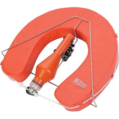Besto Rescue Buoy Set with Holder and Lamp - Rescue Buoy Set Besto Rescue Buoy Set with Holder and Lamp - Rescue Buoy Set