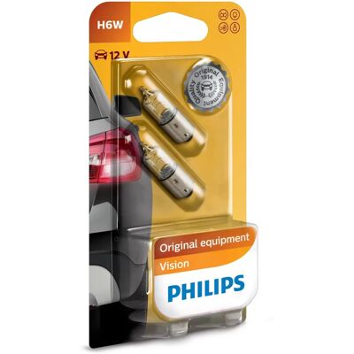 Philips 12036B2 Ampoule voiture - H6W 6W - Publicité Philips 12036B2 Ampoule voiture - H6W 6W - Publicité