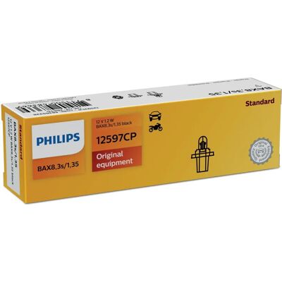 Philips 12597CP Autoscheinwerfer - B8.3s/1.35, 1,2 W, 12 V Philips 12597CP Autoscheinwerfer - B8.3s/1.35, 1,2 W, 12 V