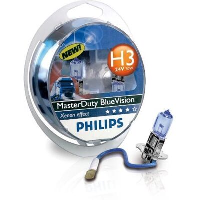 Philips H3 MasterDuty BlueVision Philips H3 MasterDuty BlueVision