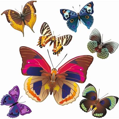 Sanders & Sanders Schmetterlings Wanddekor - 30x30cm Selbstklebende Wandbild Sanders & Sanders Schmetterlings Wanddekor - 30x30cm Selbstklebende Wandbild
