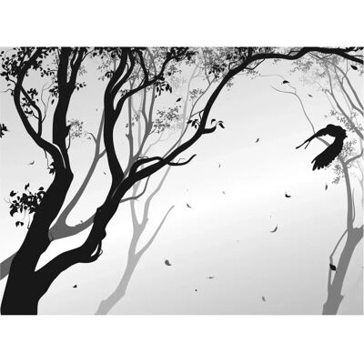 Sanders & Sanders - Graustufen Baum-Wandbild - 3,6x2,7 m - TNT Sanders & Sanders - Graustufen Baum-Wandbild - 3,6x2,7 m - TNT
