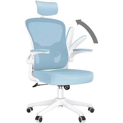 Bigzzia Blaue Ergonomische Bürostuhl Mit Kopfstütze - Bürostuhl Bigzzia Blaue Ergonomische Bürostuhl Mit Kopfstütze - Bürostuhl