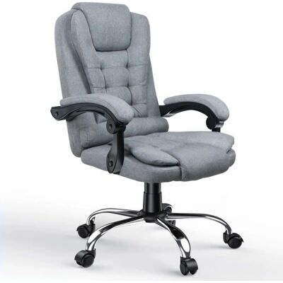 Bigzzia - Ergo Linen - Grey - Chaise de bureau - Publicité Bigzzia - Ergo Linen - Grey - Chaise de bureau - Publicité