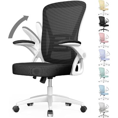 BIGZZIA - Sedia ufficio ergonomica - 90° flip-up armrests - Ergonomic curved backrest - Office chair BIGZZIA - Sedia ufficio ergonomica - 90° flip-up armrests - Ergonomic curved backrest - Office chair