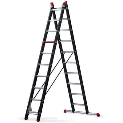 Altrex Mounter Mehrzweckleiter - Aluminiumleiter 2x10 Sprossen - 5,9 m Arbeitshöhe Altrex Mounter Mehrzweckleiter - Aluminiumleiter 2x10 Sprossen - 5,9 m Arbeitshöhe