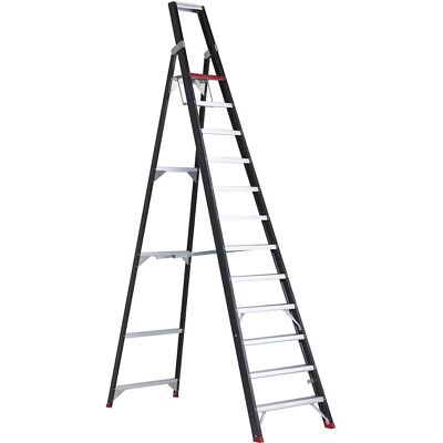 Échelle en aluminium mono-face Altrex - 12 marches plateforme Échelle en aluminium mono-face Altrex - 12 marches plateforme