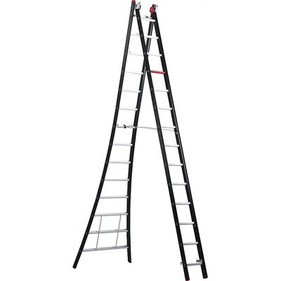 Altrex Nevada Multifunzione Ladder - Ergonomisch, 2 Secties, Zwart Altrex Nevada Multifunzione Ladder - Ergonomisch, 2 Secties, Zwart