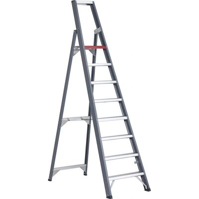 Altrex Aluminiumleitern, einseitig, mit Ablage, 8 Stufen - Leiter Altrex Aluminiumleitern, einseitig, mit Ablage, 8 Stufen - Leiter
