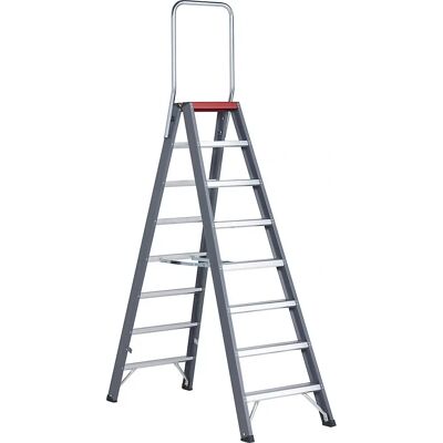 Altrex Silber Aluminium Stehleiter 2x8 - Anlegeleiter Altrex Silber Aluminium Stehleiter 2x8 - Anlegeleiter