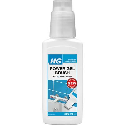 HG - Power gel brush kalk 0.25L - 0.25L - Badkamerreiniger HG - Power gel brush kalk 0.25L - 0.25L - Badkamerreiniger