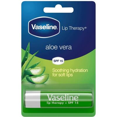 Vaseline Lip Therapy SPF15 Aloe Vera - Baume à lèvres - Publicité Vaseline Lip Therapy SPF15 Aloe Vera - Baume à lèvres - Publicité
