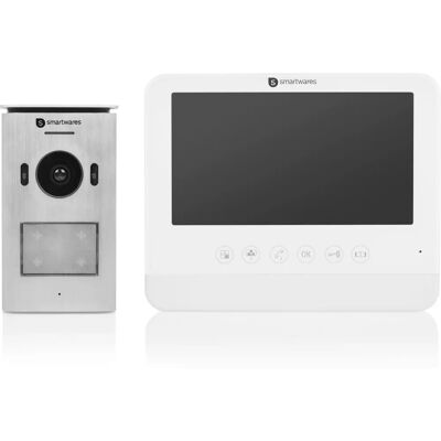 Sistema di videocitofono Smartwares DIC-22212 - Bianco - Kit completo Sistema di videocitofono Smartwares DIC-22212 - Bianco - Kit completo
