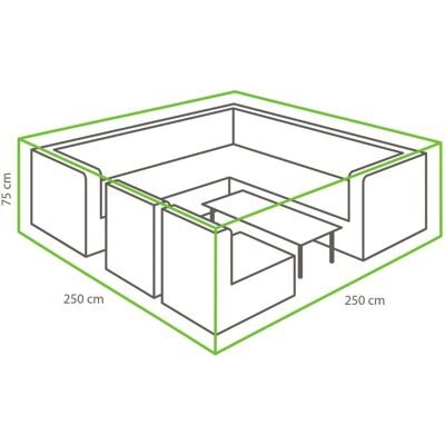 Winza Outdoor Covers 250x250x75cm Tuinmeubelhoes - Beschermhoes voor tuinmeubelen Winza Outdoor Covers 250x250x75cm Tuinmeubelhoes - Beschermhoes voor tuinmeubelen