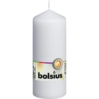 Candela Bianca Bolsius 150x58mm - Candele Candela Bianca Bolsius 150x58mm - Candele