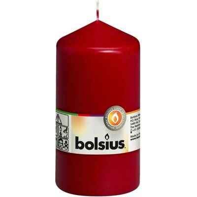 BOLSIUS - 13x6.8cm altrot - Dunkelrot - 8 Stk - Candle BOLSIUS - 13x6.8cm altrot - Dunkelrot - 8 Stk - Candle
