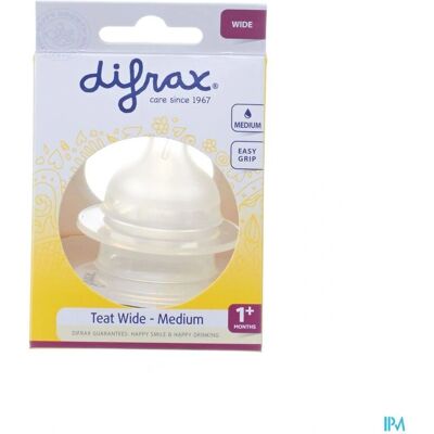Tétine pour Biberon Difrax - Large, Medium, Transparent - Accessoire Biberon - Publicité Tétine pour Biberon Difrax - Large, Medium, Transparent - Accessoire Biberon - Publicité