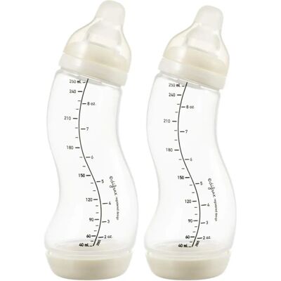 Difrax S-fles Natural - Biberon anti-coliques 250ml 2 unités - Publicité Difrax S-fles Natural - Biberon anti-coliques 250ml 2 unités - Publicité