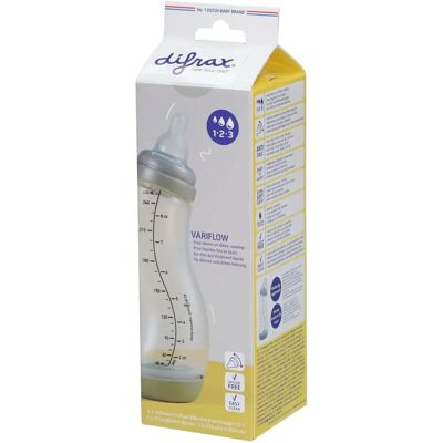 Difrax Babyfles 1-2-3 Stroomsnelheid - Babyfles Difrax Babyfles 1-2-3 Stroomsnelheid - Babyfles