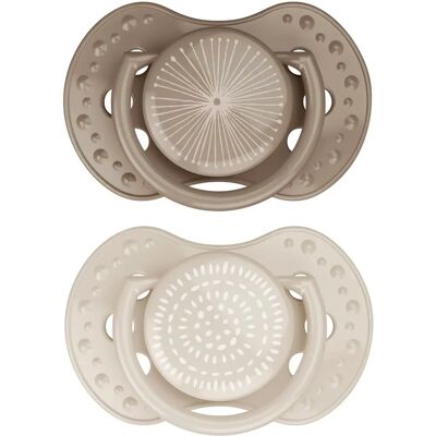 DIFRAX - Dynamic Harmony - Creme - 18 maanden+ - Fopspeen DIFRAX - Dynamic Harmony - Creme - 18 maanden+ - Fopspeen