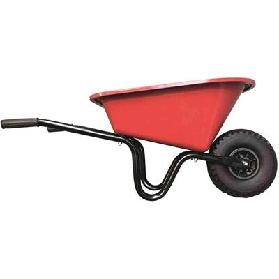FORT Kinder-Gartenschubkarre - 20L Rot - Robust & Leise FORT Kinder-Gartenschubkarre - 20L Rot - Robust & Leise