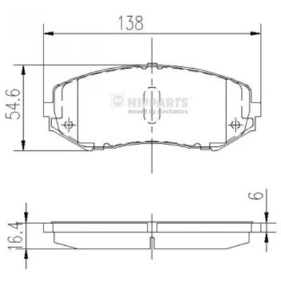 NIPPARTS Plaquettes de Frein Arrière Suzuki - Brake Pads - Publicité NIPPARTS Plaquettes de Frein Arrière Suzuki - Brake Pads - Publicité